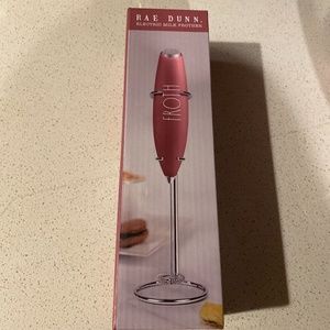 Rae Dunn Pink Electric Milk Frother